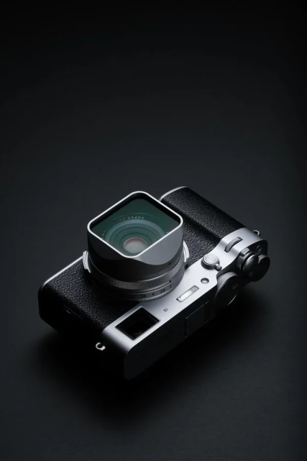 Squarehood X100 Glass Haze 10% Silver เลนส์ฮูด Fuji X100 series