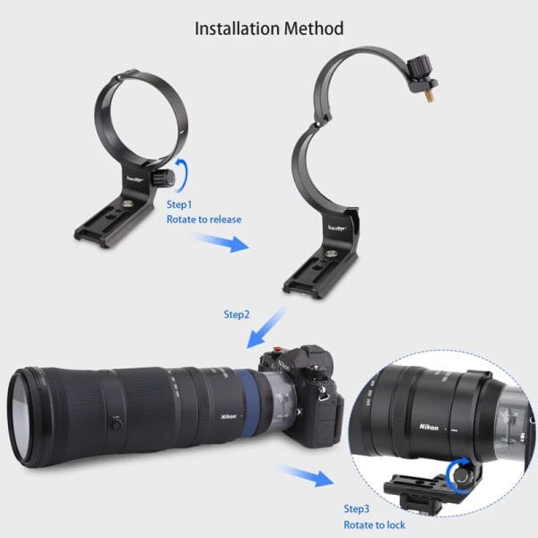 Lens Collar Nikon Z 180-600 f5.6-6.3 VR จาก Haoge LMR-Z186