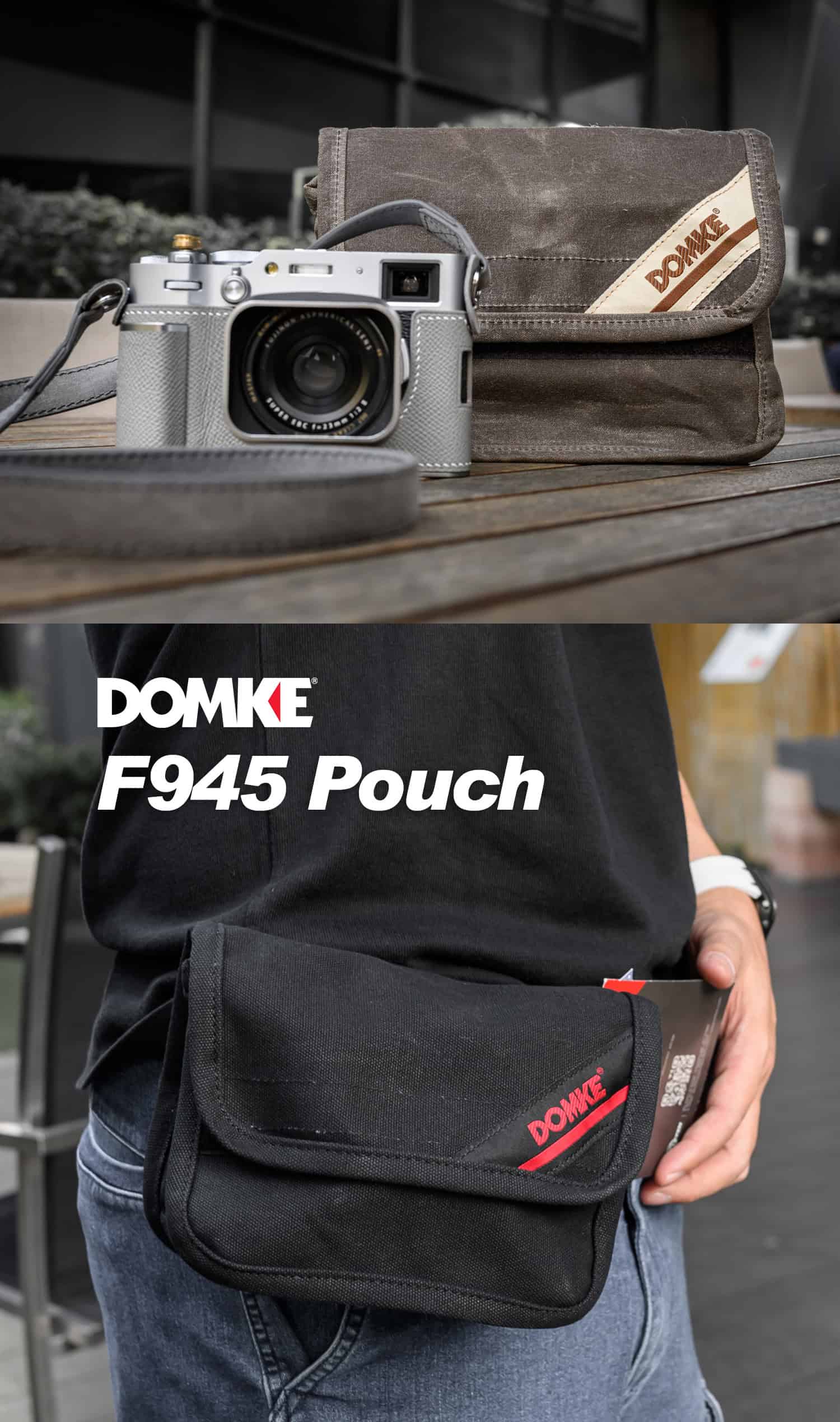 Domke F945 Belt Pouch Black Canvas