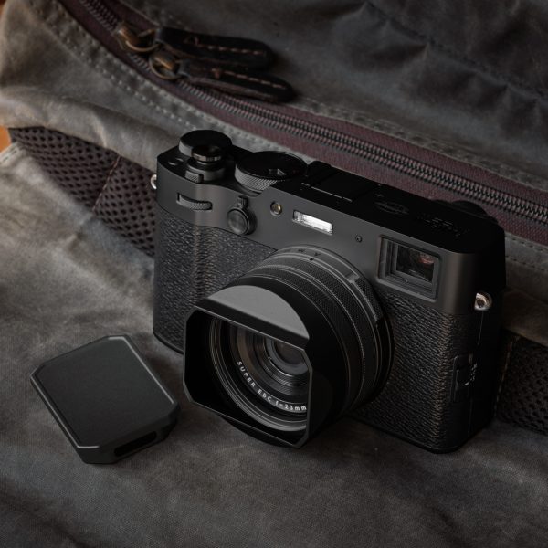 YC Onion ฮูดเหลี่ยม Fuji X100VI สีดำ พร้อมฝาปิดเลนส์