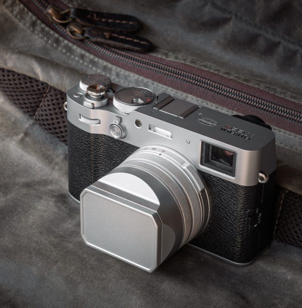 YC Onion ฮูดเหลี่ยม Fuji X100VI สีเงิน พร้อมฝาปิดเลนส์
