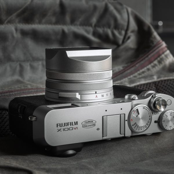 YC Onion ฮูดเหลี่ยม Fuji X100VI สีเงิน พร้อมฝาปิดเลนส์