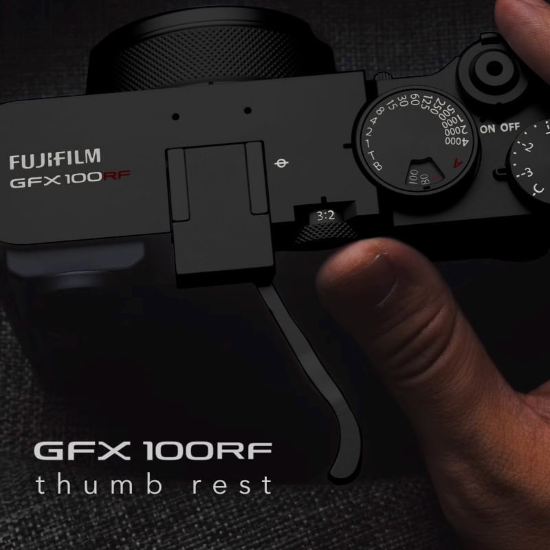 ที่พักนิ้ว Fuji GFX100RF สีดำ Thumb Rest จาก King