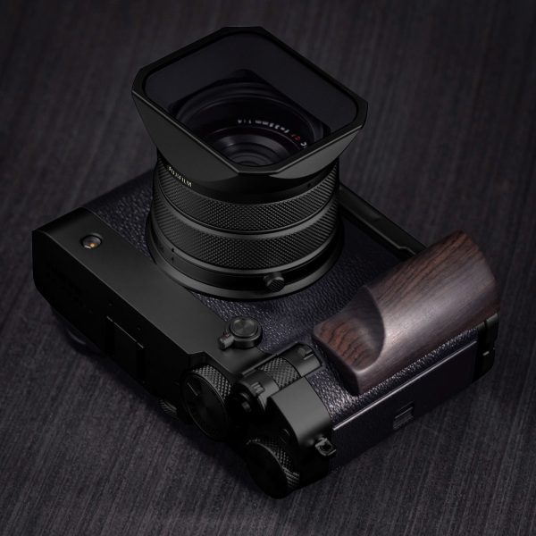 กริปไม้ Fuji GFX100RF ฐานดำ Wood Grip Ebony