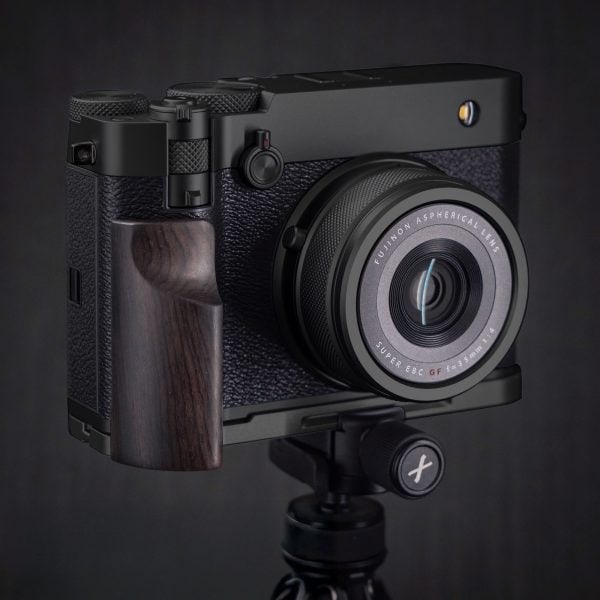 กริปไม้ Fuji GFX100RF ฐานดำ Wood Grip Ebony