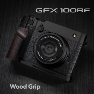 กริปไม้ Fuji GFX100RF ฐานดำ Wood Grip Ebony