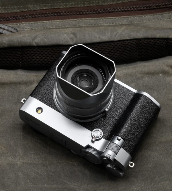 ฮูด Fuji GFX100RF สีเงิน Haoge Hood พร้อมฝาปิด