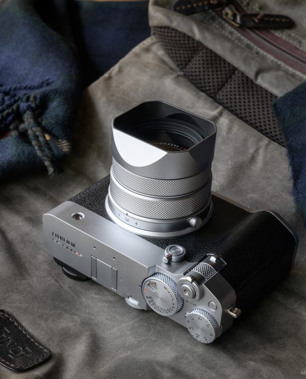 ฮูด Fuji GFX100RF สีเงิน Haoge Hood พร้อมฝาปิด