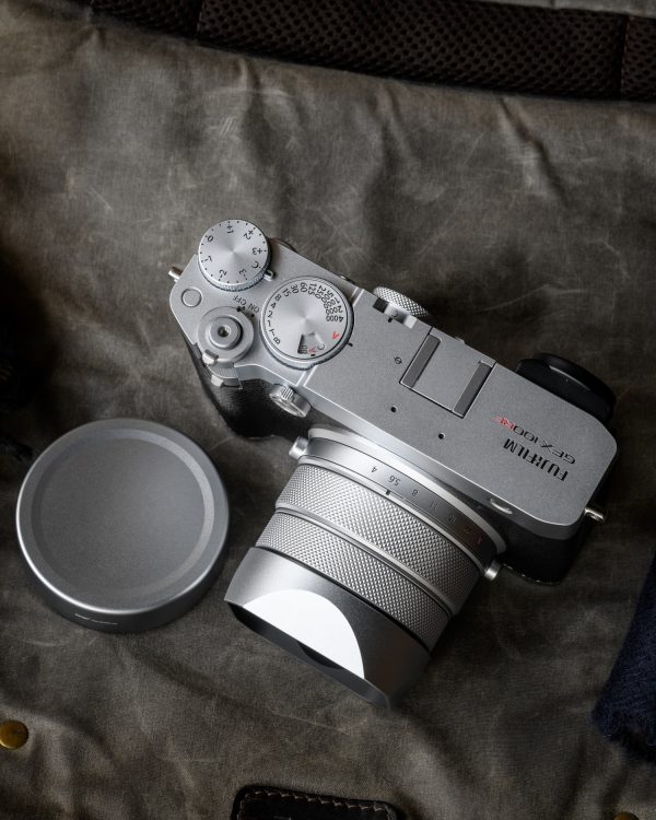 ฮูด Fuji GFX100RF สีเงิน Haoge Hood พร้อมฝาปิด