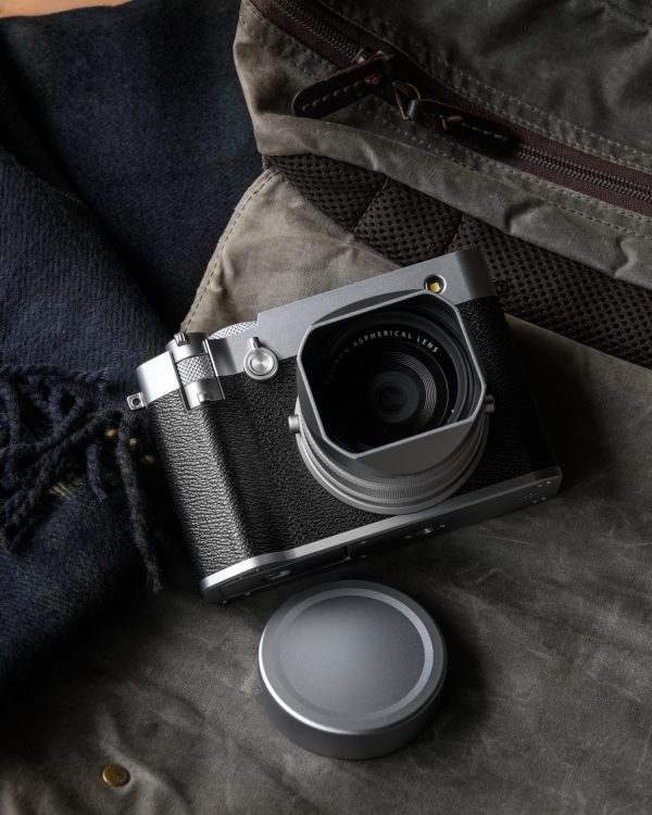 ฮูด Fuji GFX100RF สีเงิน Haoge Hood พร้อมฝาปิด