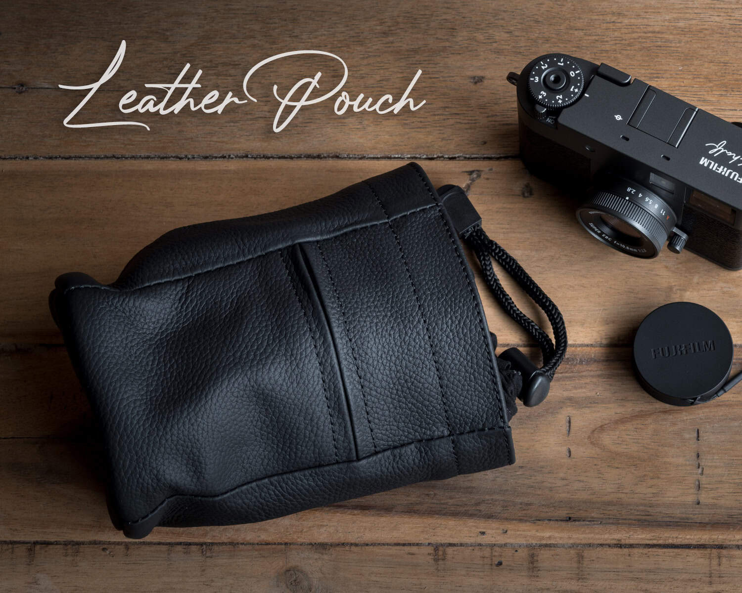 Leather Pouch ซองหนัง Fuji X Half Ricoh GRIII GRIIIX Mr.Stone