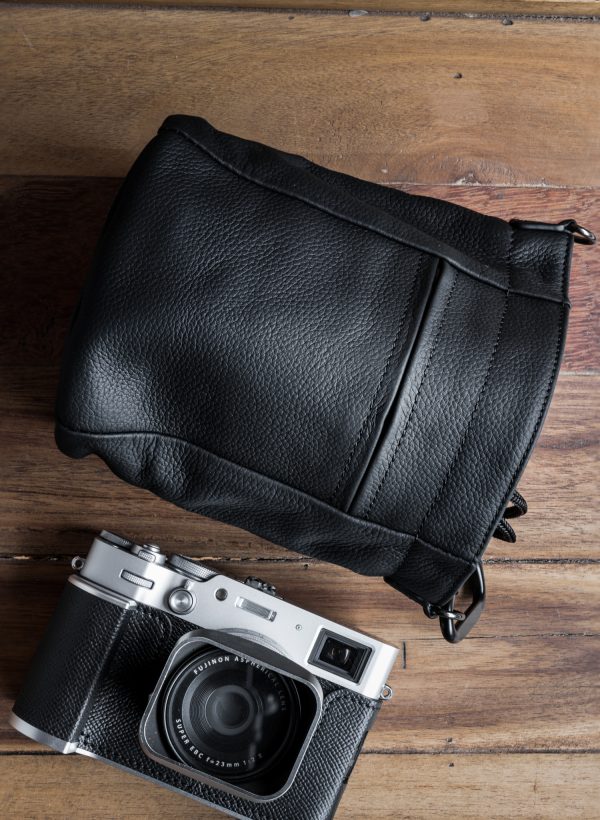 Leather Pouch ซองหนัง Fuji X100VI GFX100RF Leica Q3 Mr.Stone Large