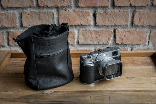 Leather Pouch ซองหนัง Fuji X100VI GFX100RF Leica Q3 Mr.Stone Large