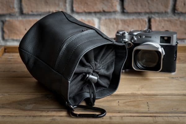 Leather Pouch ซองหนัง Fuji X100VI GFX100RF Leica Q3 Mr.Stone Large
