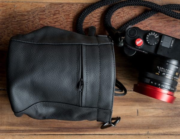 Leather Pouch ซองหนัง Fuji X100VI GFX100RF Leica Q3 Mr.Stone Large