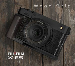 กริปไม้ Fuji XE5 ฐานดำ Hand Grip จาก MostTap