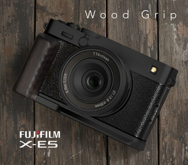 กริปไม้ Fuji XE5 ฐานดำ Hand Grip จาก MostTap