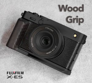 กริปไม้ Fuji XE5 ฐานดำ Hand Grip จาก MostTap