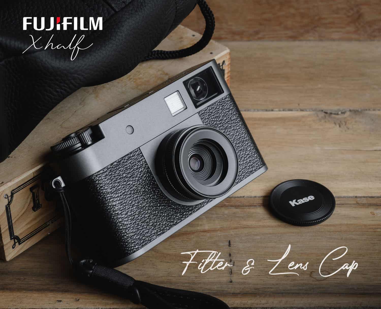 ฟิลเตอร์ Fuji X Half พร้อมฝาครอบ สีดำ Magnetic UV Filter + Lens Cap จาก Kase