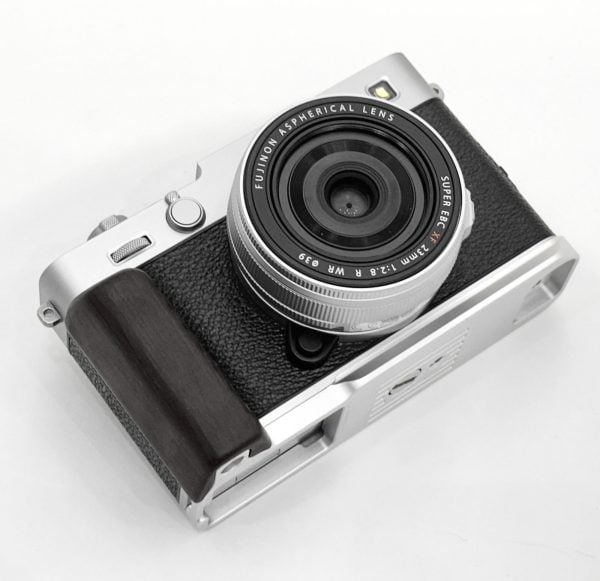 กริปไม้ Fuji XE5 ฐานเงิน Hand Grip จาก MostTap