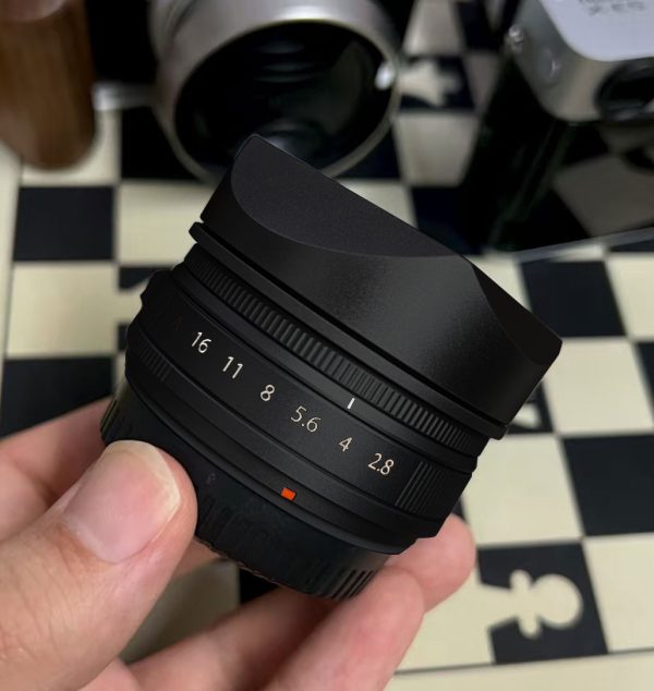 ฮูด Fuji 23mm F2.8 WR สีดำ Square Hood จาก MostTap