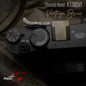 Thumb Rest Fuji X100VI Vintage Brass ทองเหลืองรมดำ จาก MostTap