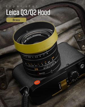 ฮูดทองเหลือง Leica Q3 / Q3 43 / Q2 / QP Q Brass Super Star