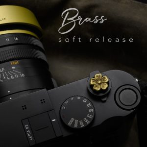 Flower Brass Soft Release Button ปุ่มชัตเตอร์ทองเหลืองลายดอกไม้