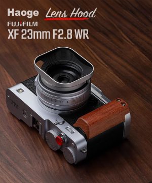 Hood Fuji 23mm F2.8 WR สีเงิน ฮูด Haoge LH-M36W