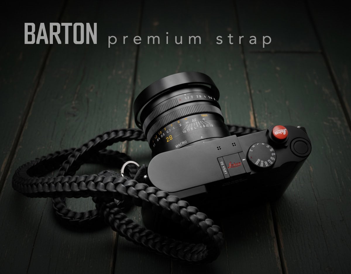 สายคล้องกล้องหนัง Barton Braided Pitch Black สีดำด้าน