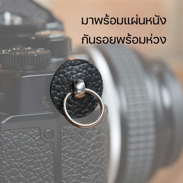 สายคล้องกล้อง หนังแท้ Fluxo สีน้ำตาลแทน Tan พร้อมหัวต่อปลดเร็ว - Image 6
