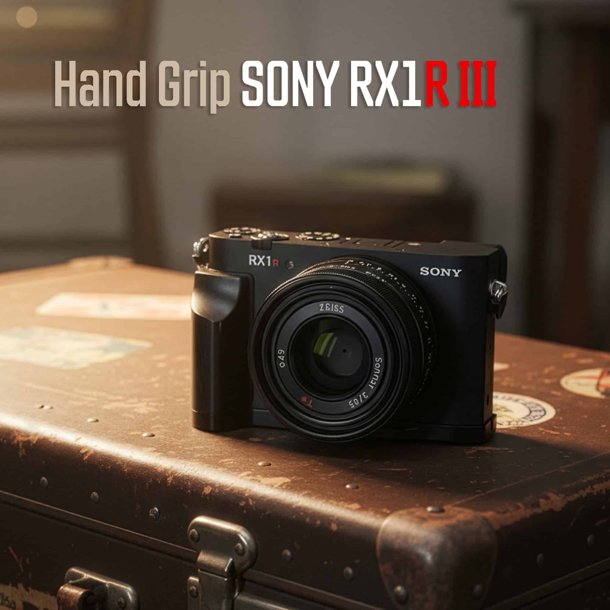 กริป SONY RX1RIII Hand Grip กริปไม้สีน้ำตาลเข้ม Ebony