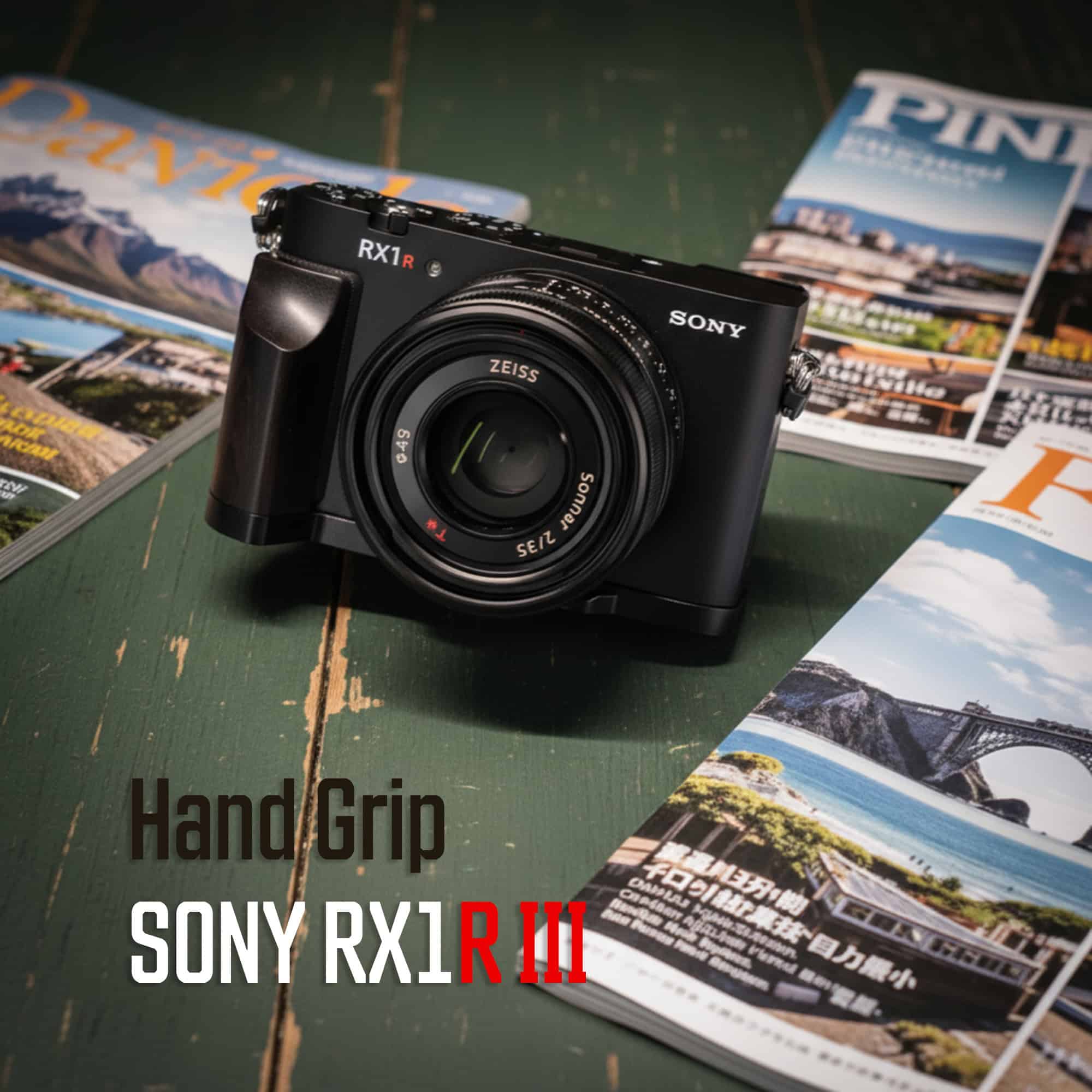 กริป SONY RX1RIII Hand Grip กริปไม้สีน้ำตาลเข้ม Ebony