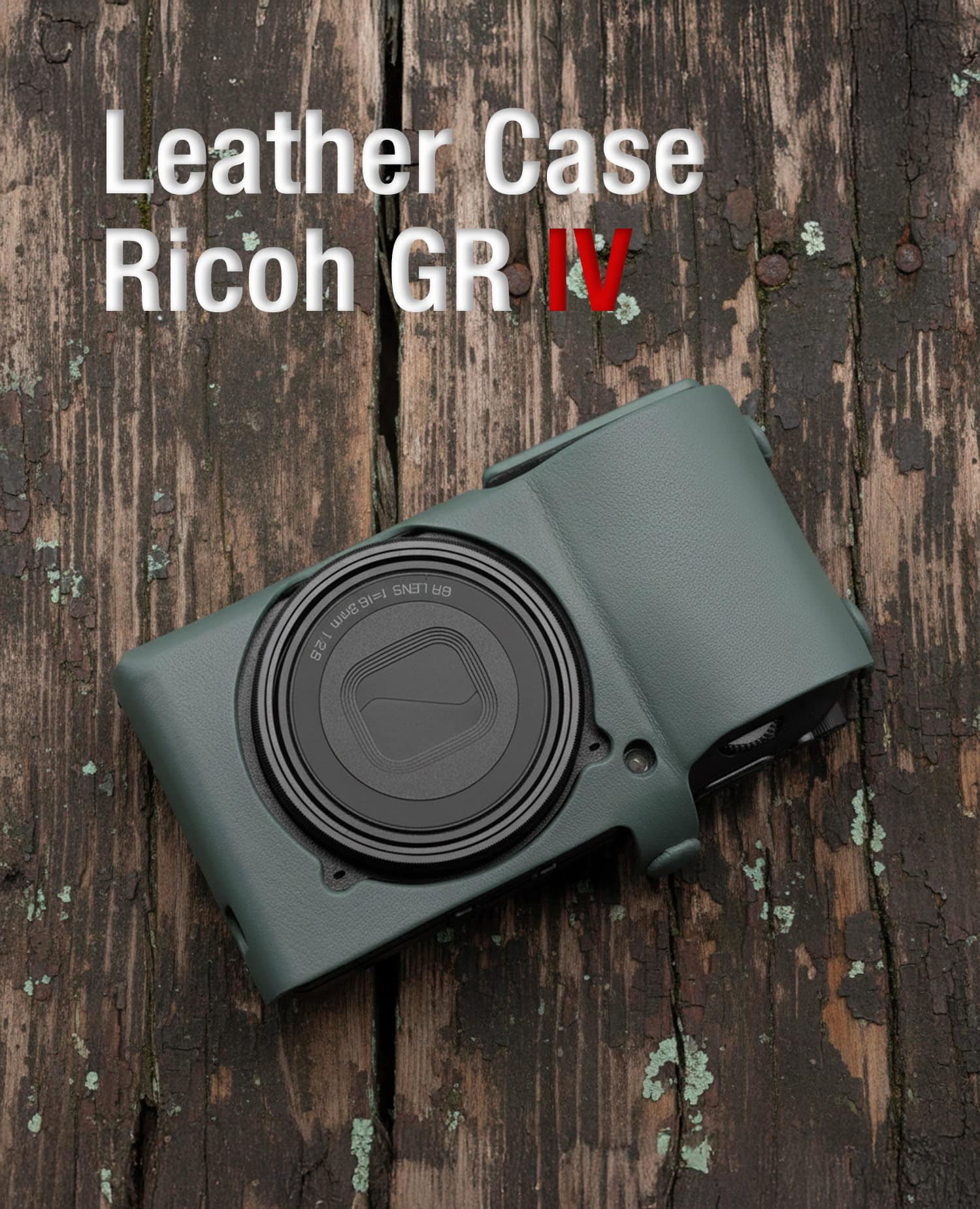 เคสหนัง Ricoh GRIV GR4 สีเขียว จาก Cam-in x Larry Gadget Leather Case