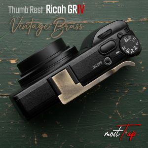 Thumb Grip Ricoh GRIV GR4 Vintage Brass ทองเหลืองรมดำ ที่พักนิ้ว จาก MostTap