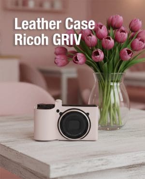 เคสหนัง Ricoh GRIV GR4 สีชมพู จาก Cam-in x Larry Gadget Leather Case