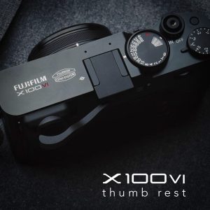ที่พักนิ้ว พับได้ Fuji X100VI สีดำ จาก King Foldable Thumb Grip