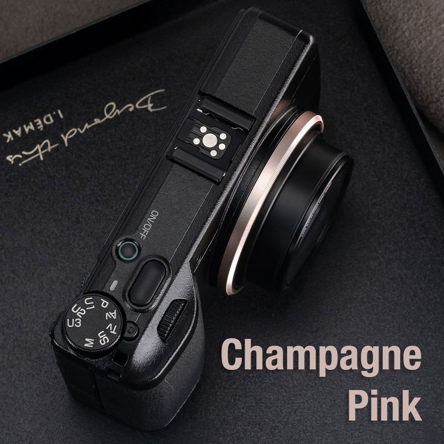 RICOH GRIV Ring Champagne Pink แหวนกล้อง Ricoh GR4 สีแชมเปญ จาก Larry Gadget