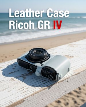 เคสหนัง Ricoh GRIV GR4 สีฟ้า จาก Cam-in x Larry Gadget Leather Case
