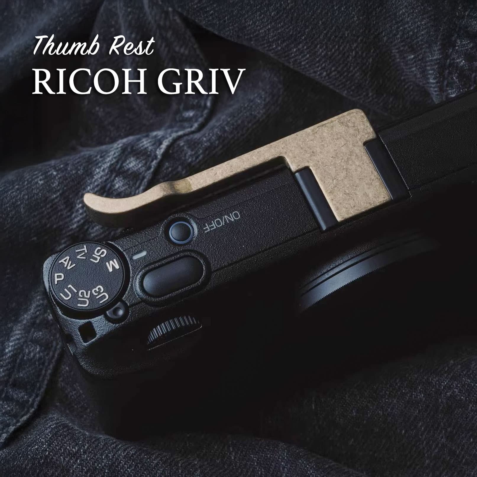 ที่พักนิ้ว Ricoh GRIV GR4 ทองเหลือง Thumb grip Ricoh GR4 Brass จาก MostTap
