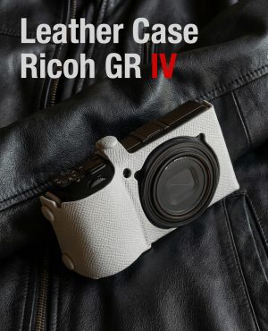เคสหนัง Ricoh GRIV GR4 HDF สี Pearl Gray จาก Cam-in x Larry Gadget Leather Case