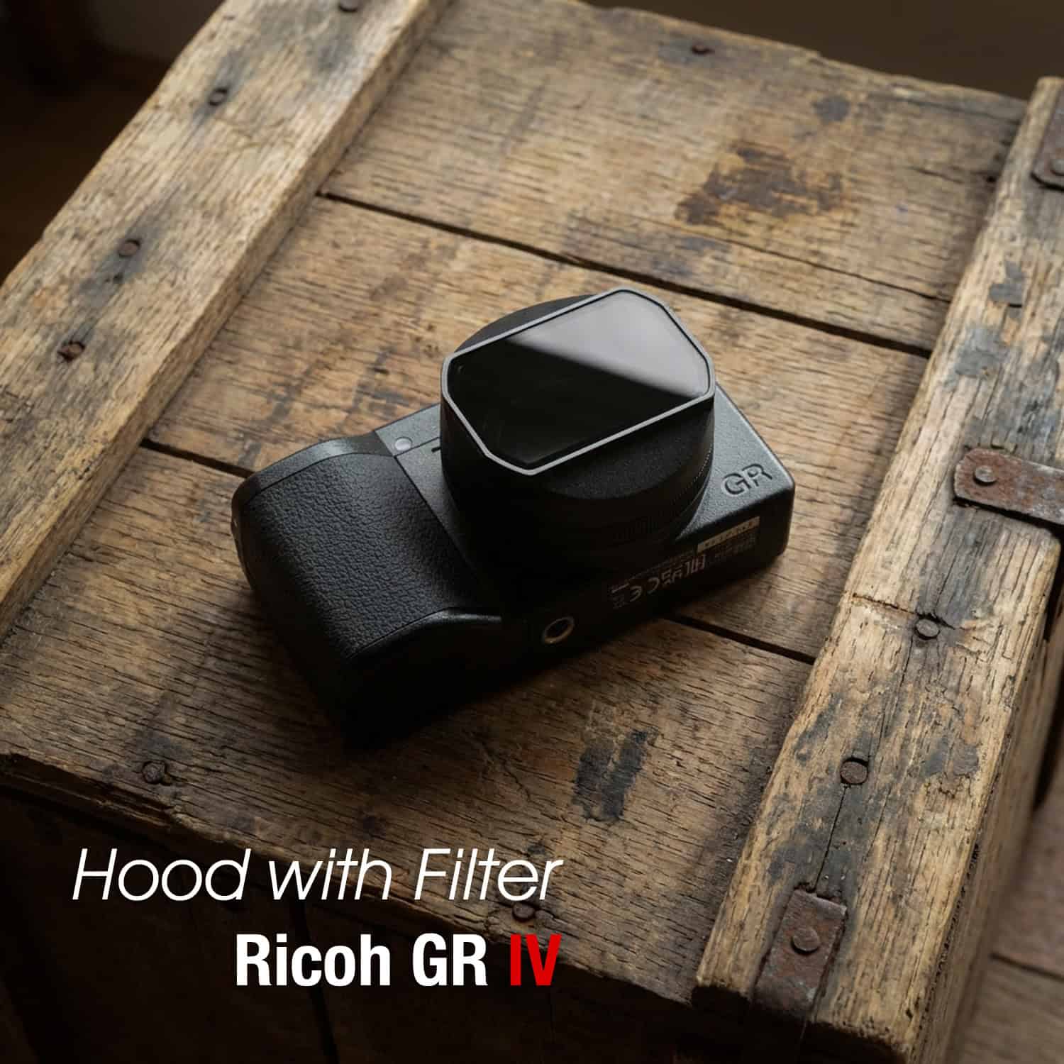 Lens hood Ricoh GR4 GRIV HDF ฮูดเลนส์พร้อมฟิลเตอร์ UV จาก Larry Gadget