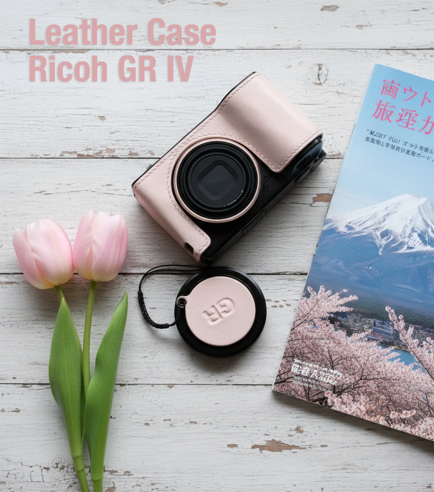 Half case Rich GRIV GR4 HDF สีชมพู เคสหนัง จาก Cam-in x Larry Gadget