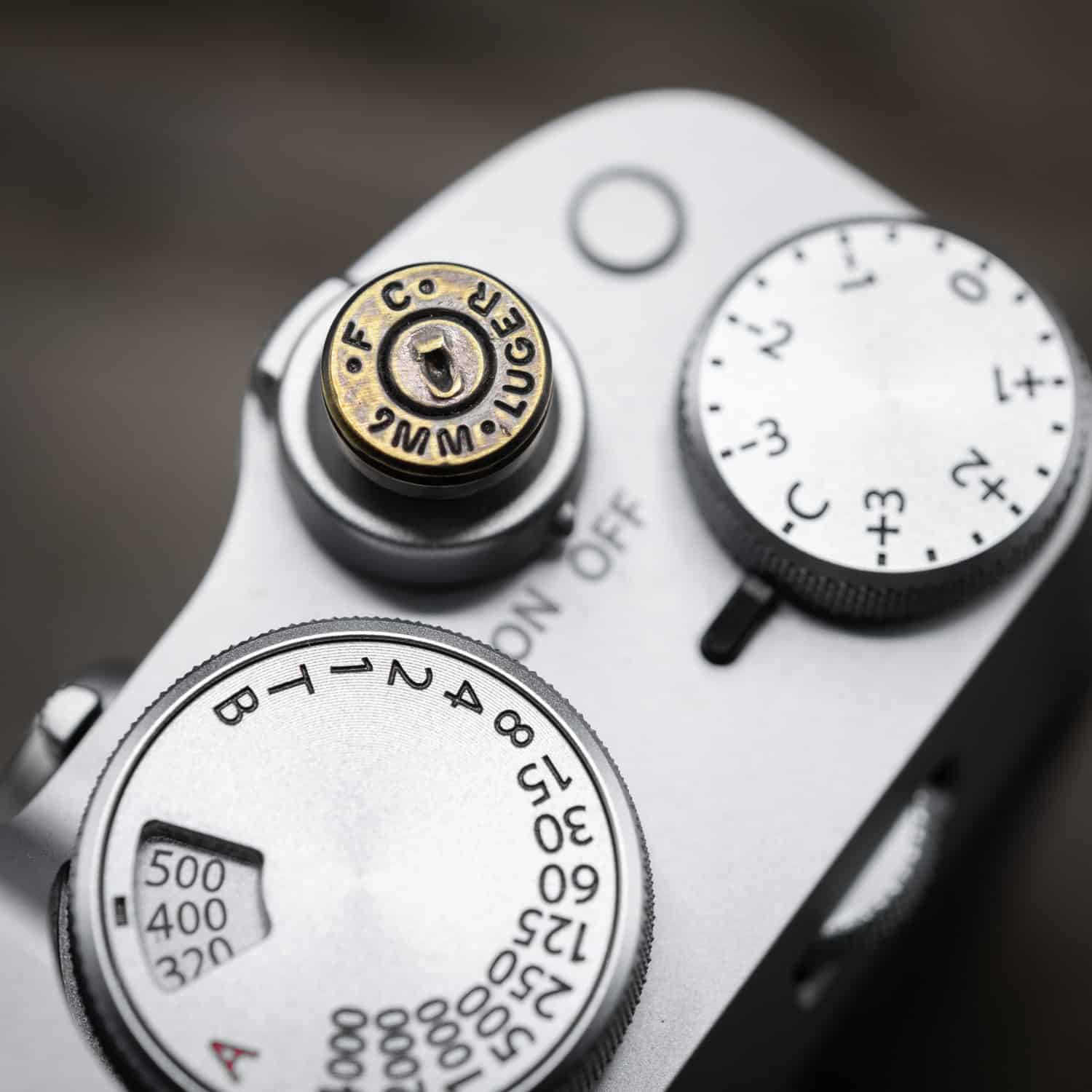 Antique Bullet Soft Release FC LUGER ปุ่มชัตเตอร์กล้อง