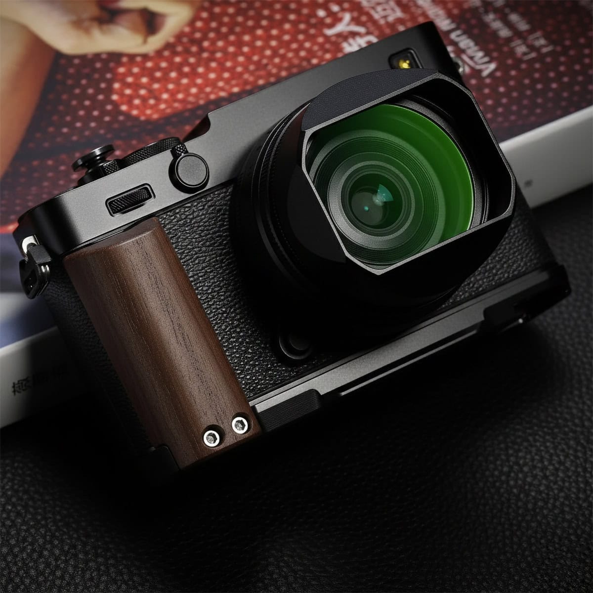 กริป Fuji XE5 สีดำ Hand Grip จาก Haoge