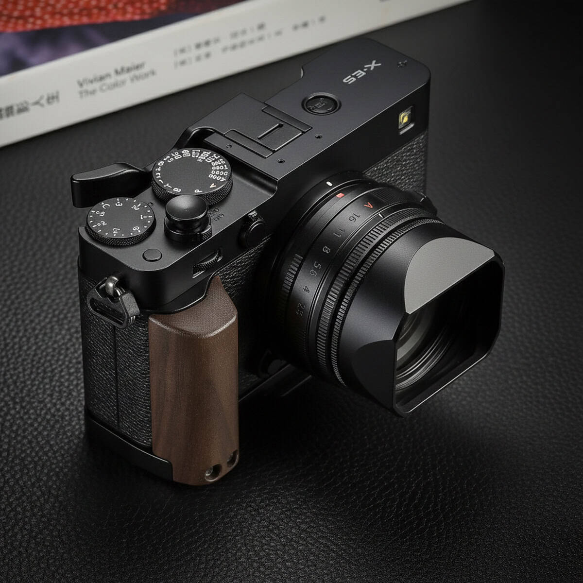 กริป Fuji XE5 สีดำ Hand Grip จาก Haoge