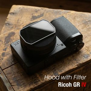 Lens hood Ricoh GR4 GRIV HDF ฮูดเลนส์พร้อมฟิลเตอร์ UV จาก Larry Gadget