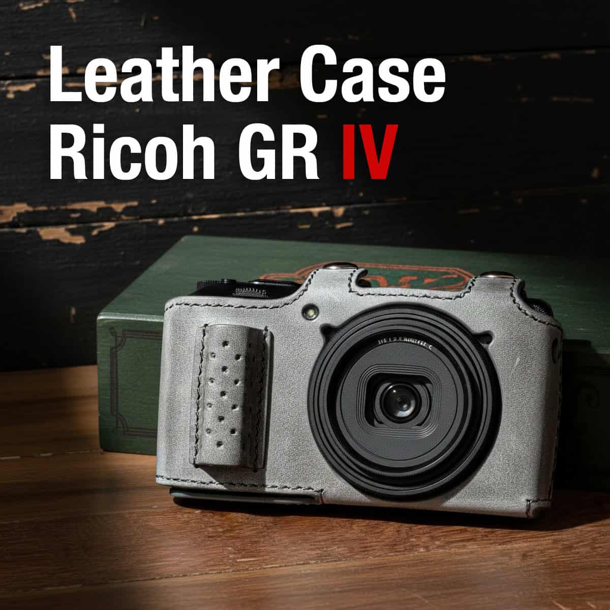 Leather Case Ricoh GRIV GR4 HDF เคสหนังเทา จาก Mr.Stone
