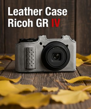Leather Case Ricoh GRIV GR4 HDF เคสหนังเทา จาก Mr.Stone