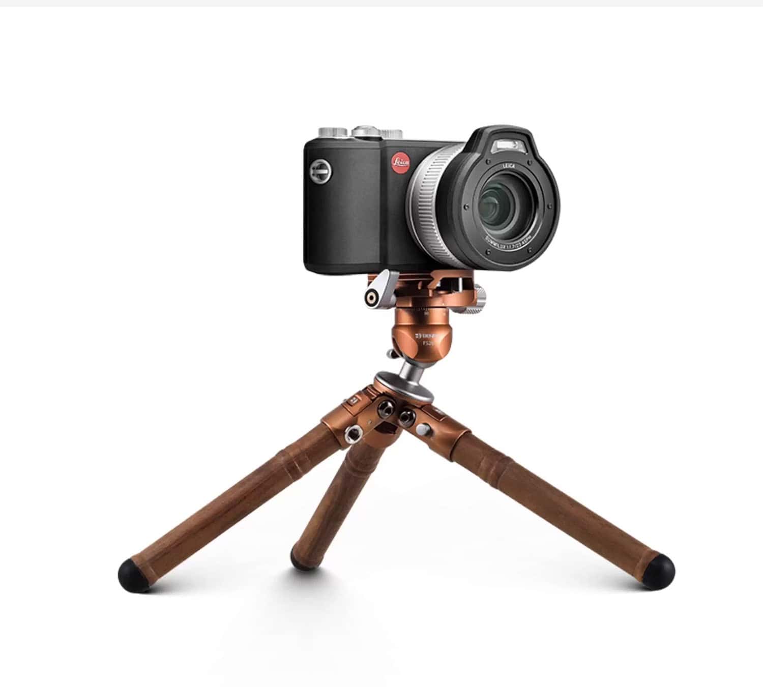 ขาตั้งกล้องแบบพกพา Benro SC05K Wood Edition พร้อมหัวบอล Carbon Fiber Tabletop Tripod
